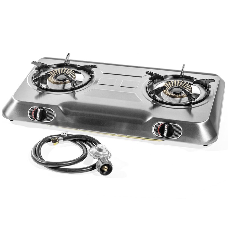 XtremepowerUS 2-Burner Propane Outdoor Stove & Reviews | Wayfair